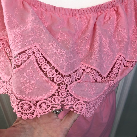 NWT Kenzie pink eyelet dress size XL - Picture 5 of 6